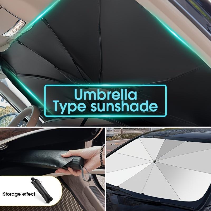 [Buy 1 Get 1 Free] Foldable Anti-UV Windshield Sunshade, Multipurpose Car Front Window Heat Protective Umbrella
