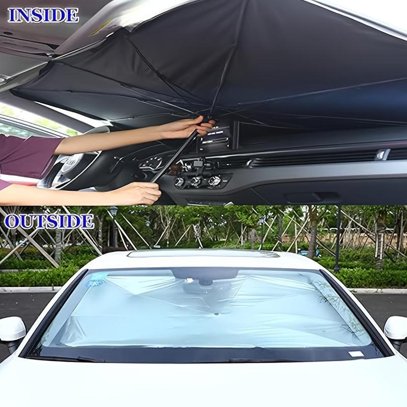 [Buy 1 Get 1 Free] Foldable Anti-UV Windshield Sunshade, Multipurpose Car Front Window Heat Protective Umbrella