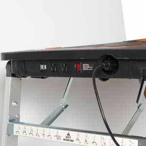 7-in-1 Rolling Foldable Workbench with Storage