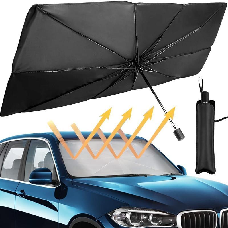 [Buy 1 Get 1 Free] Foldable Anti-UV Windshield Sunshade, Multipurpose Car Front Window Heat Protective Umbrella